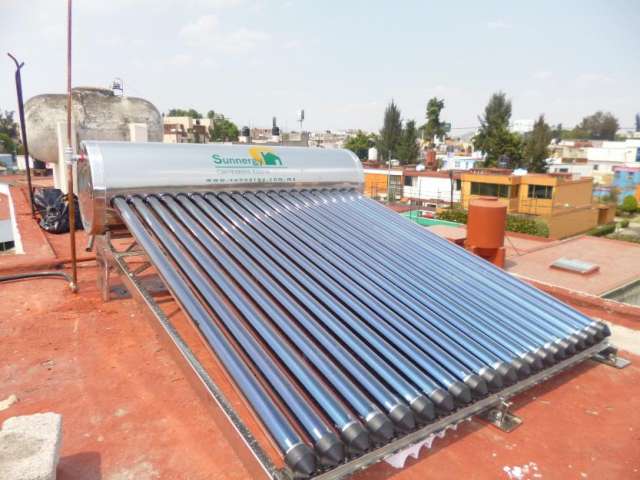 Calentador solar acero inoxidable 20 tubos 240 litros en Venustiano