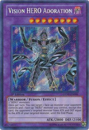 Yugioh genf en096 vision hero adoration secret rare en Cuauhtémoc ...