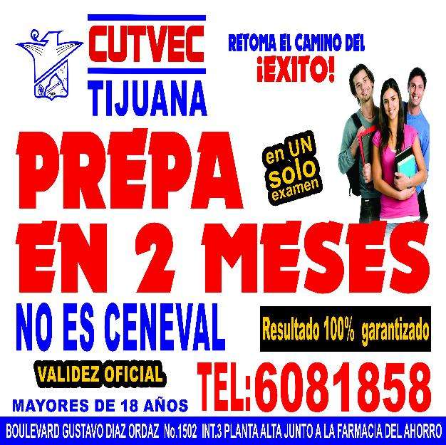 Prepa en 2 meses tijuana en Tijuana Cursos / Clases 9123